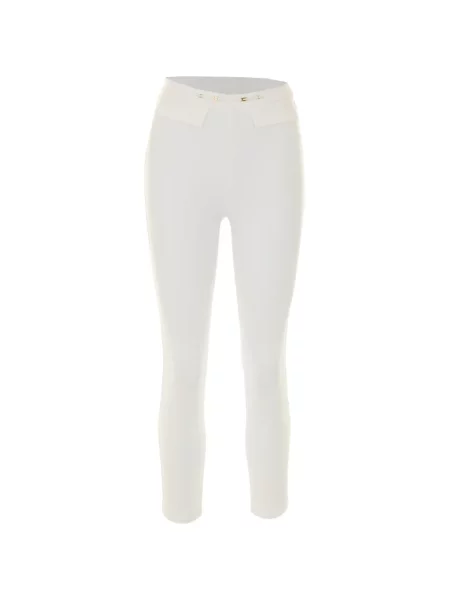 Pantaloni Elisabetta Franchi alb