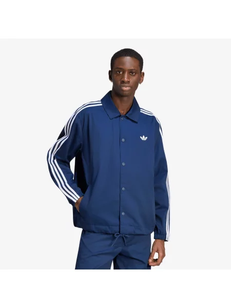 BUNDA 3 STRIPES COACHES JACKET bílá