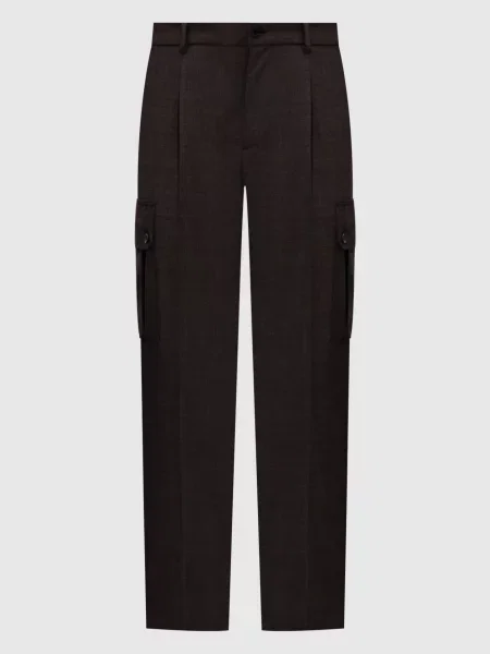 Штани-карго з вовни Dolce&gabbana коричневі