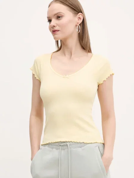 Тениска Tommy Jeans жълто