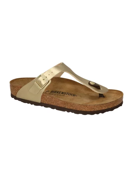 Birkenstock Gizeh BS Gold Regular Fit Unisex Sandały Birkenstock Żółty Size: beżowe