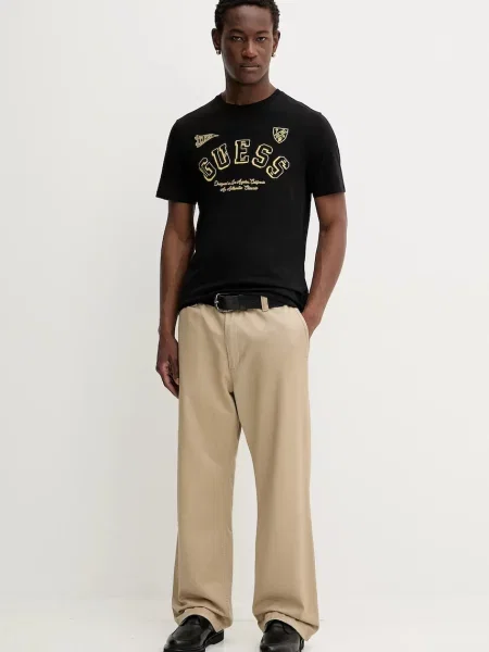 Kratka majica Guess Jeans črna