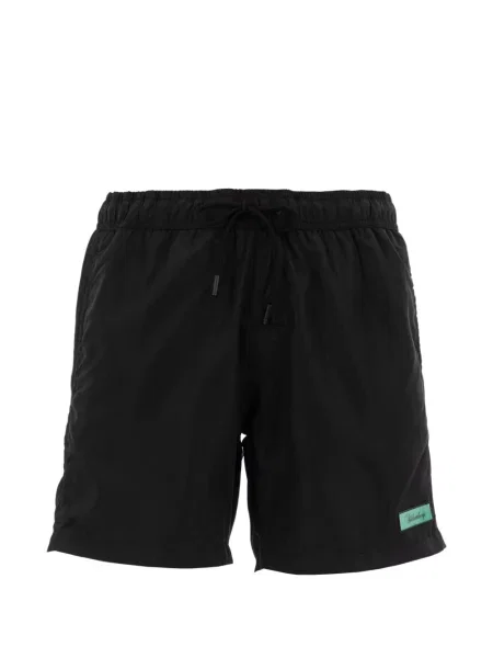 Slip de baie Bikkembergs cu imagine cu cordon negru