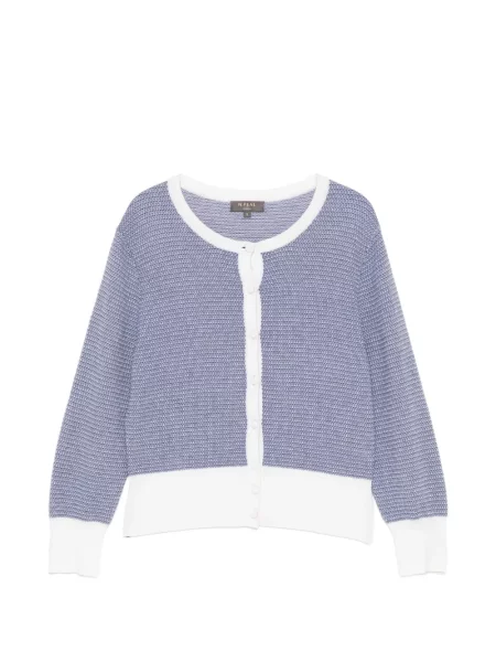 Cardigan N.peal din jacard albastru