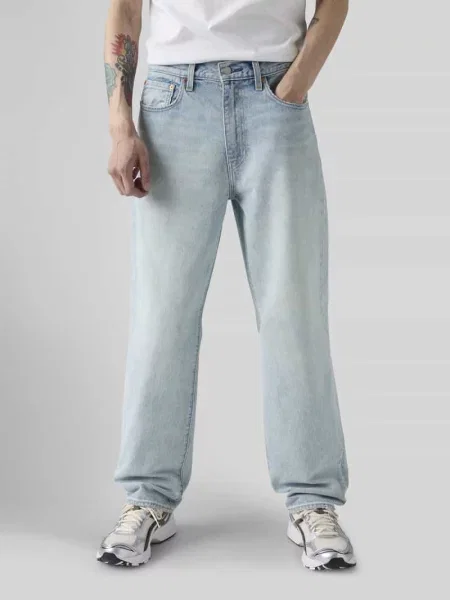 Jeansy o kroju loose fit z czystej bawełny model LOOSE STRAIGHT' Levi's