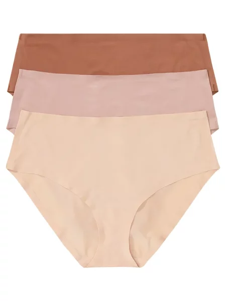 Figi panty Feel Comfort bezszwowe 3 pary różowe