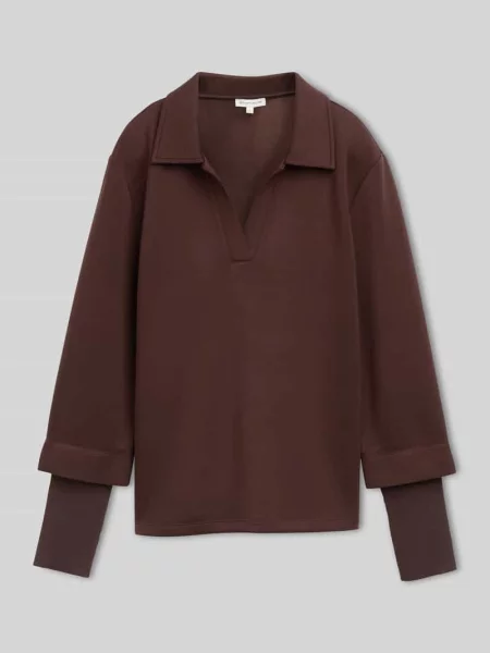 Bluza z kołnierzykiem polo z mieszanki Tom Tailor