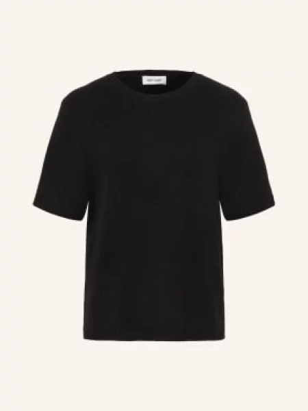 Soft Goat Oversized Pletené Tričko Z Kašmíru černá