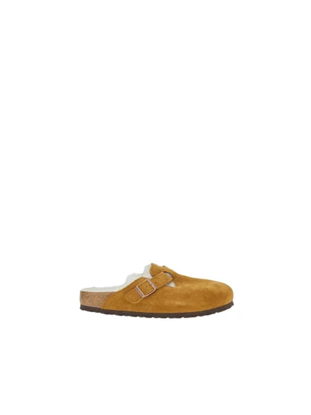 Birkenstock Klapki Boston Vl/Sheraling brązowy