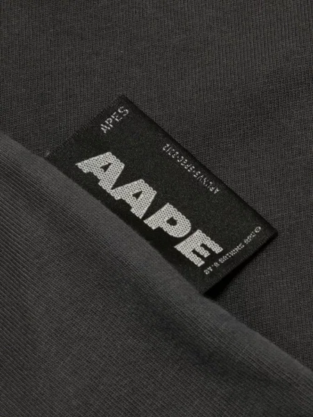 Dugo majica Aape By *a Bathing Ape® s autogramom siva