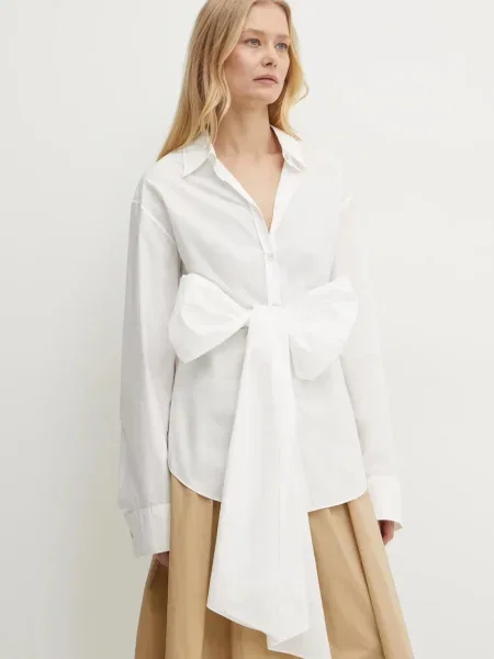 Forte Forte camasa din femei cu guler clasic regular shirt alb