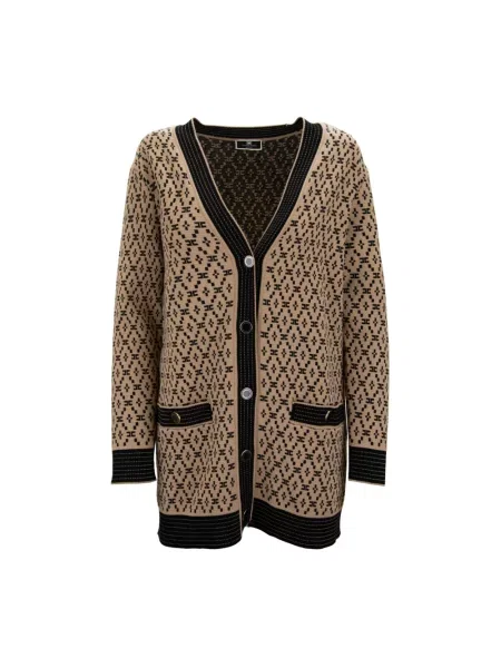 Kardigan Elisabetta Franchi brązowy