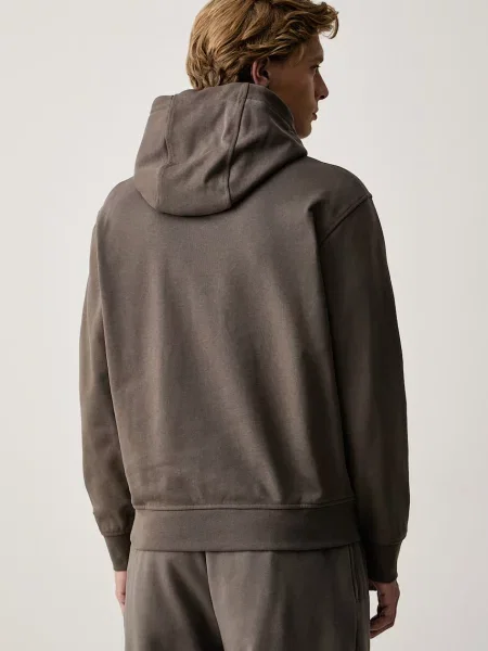 Armani Exchange bluza z kapturem brązowa