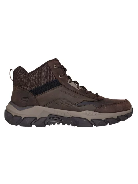 Členkové topánky Skechers hnedá