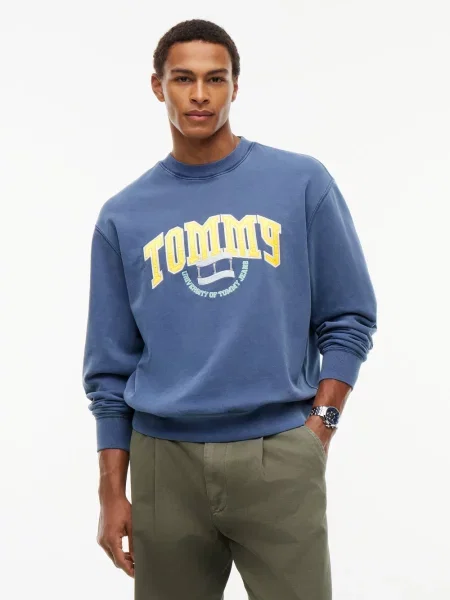 Tommy Jeans Bluza Mężczyźni S niebieski