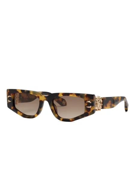 Ochelari de soare Roberto Cavalli cu imprimeu geometric maro