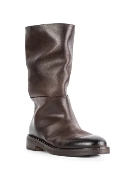Botine Marsell din piele maro
