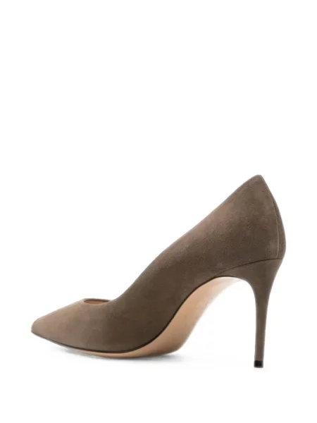 Pantofi cu toc Casadei din piele de căprioară