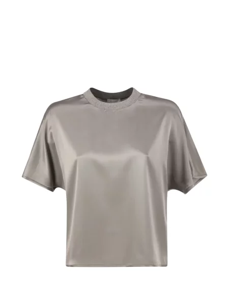 Tricou Peserico tricotate gri