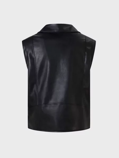 Утепленный джинсовый жилет Karl Lagerfeld Jeans черный