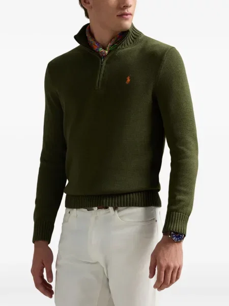 Tricou polo Polo Ralph Lauren cu autograf cu 5 buzunare în carouri gri