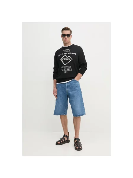 Iceberg sweter lekki czarny