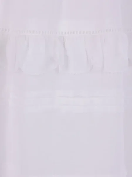 Fusta maxi Marant Etoile cu volane alb