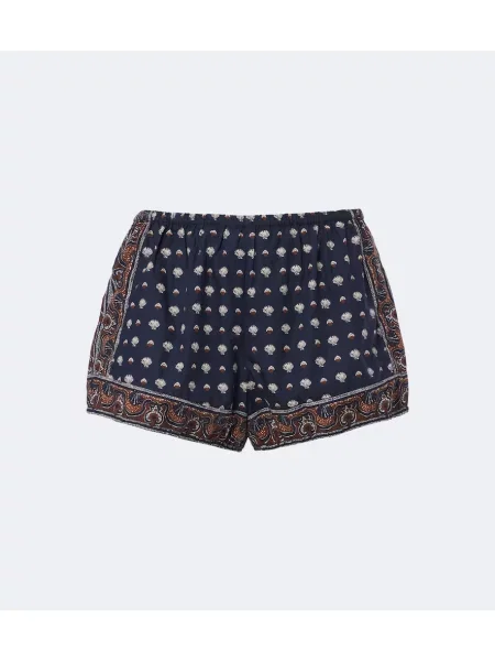 Pantaloni scurți Dôen cu imagine albastru