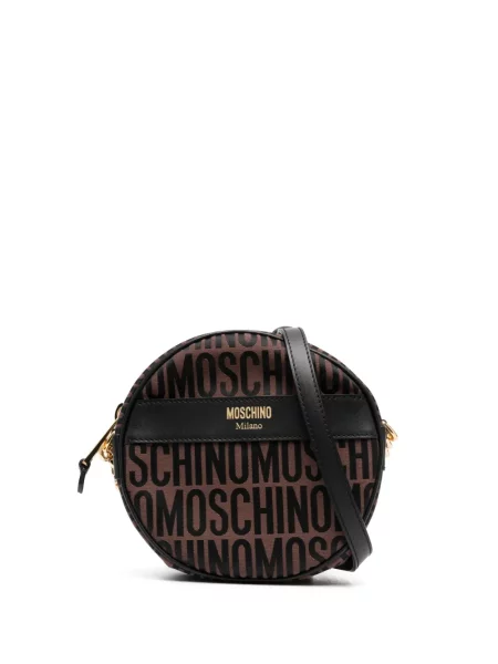 Geanta crossbody Moschino cu imagine maro