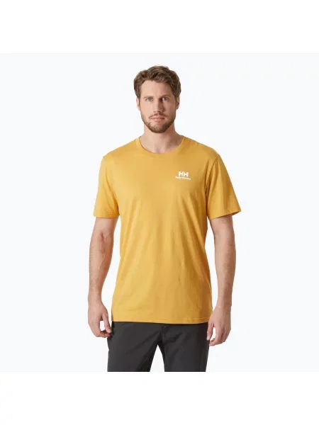 Férfi póló Helly Hansen Nord Graphic sand Nord Graphic sárga