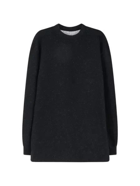 Pulover Rick Owens cu decolteu rotund negru