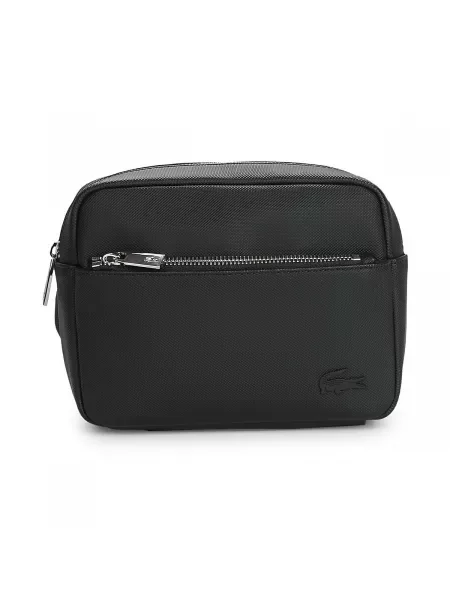 Klasična crossbody torba Lacoste črna