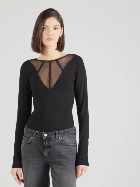 ABOUT YOU Tricou body Nancy' negru