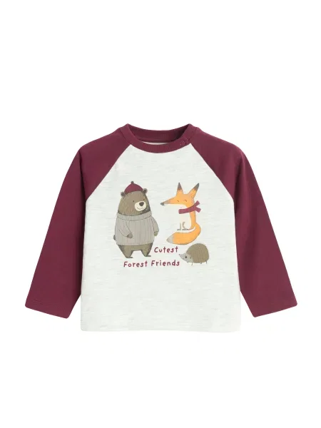COOL CLUB by SMYK Tricou burgundy roșu