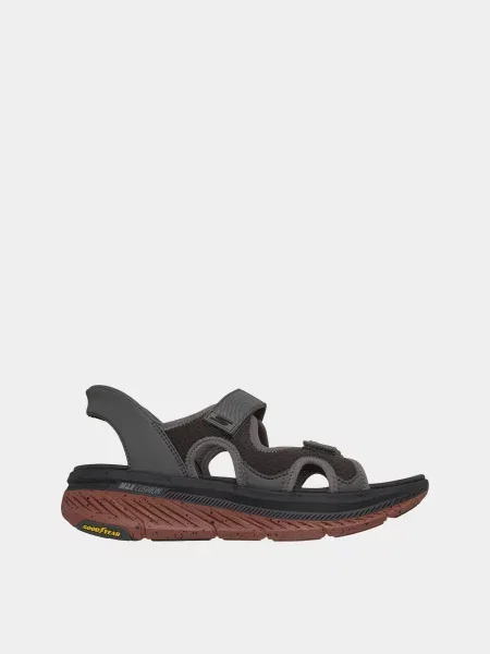 Сандалії Skechers темно-сірий текстиль/штучна шкіра сірі