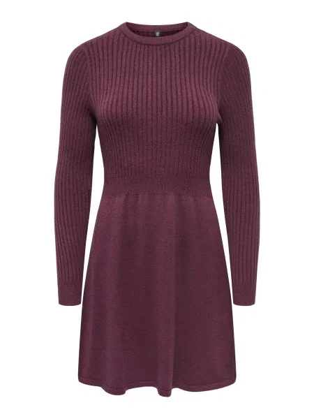 ONLY Rochie tricotat ONLFia vin roșu