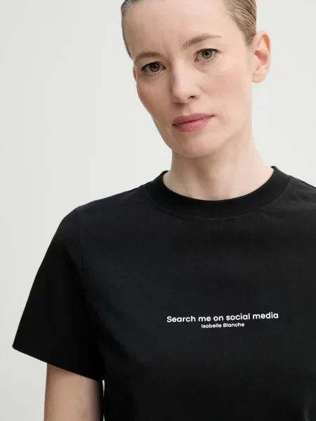 ISABELLE BLANCHE t-shirt czarny