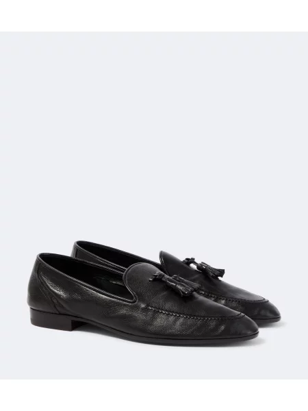 Pantofi loafer The Row din piele negru