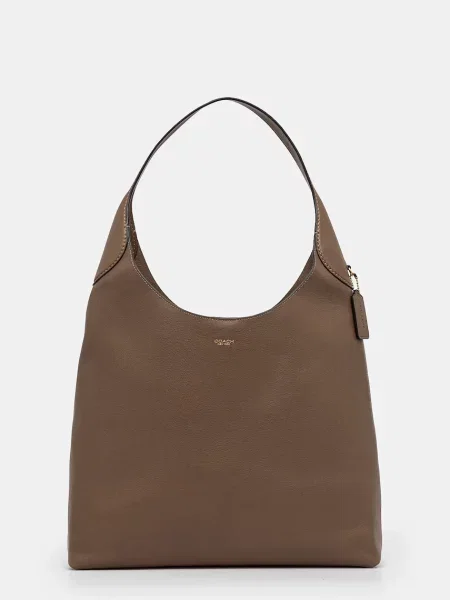 Torebka skórzana Coach skórzana brązowa