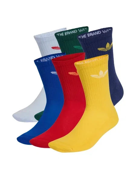 ADIDAS ORIGINALS Nogavice Trefoil / pastelno / temno / rumena / jelka / rdeča modra