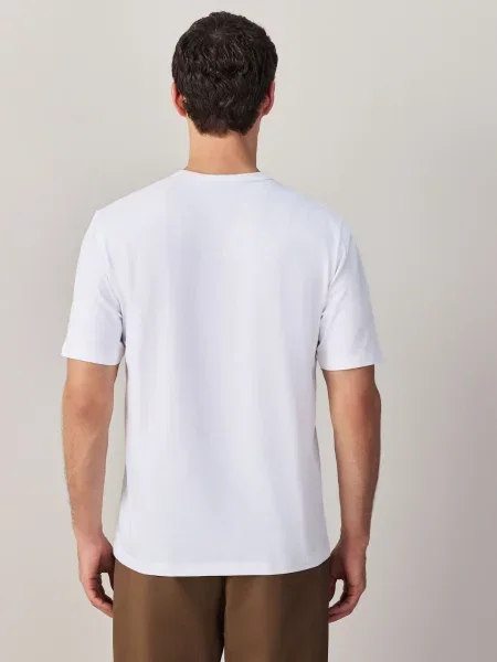 Next Tricou Trident' alb