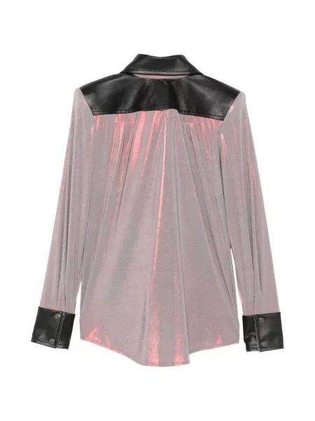 Cămașă Mitiliane Couture din piele roșu