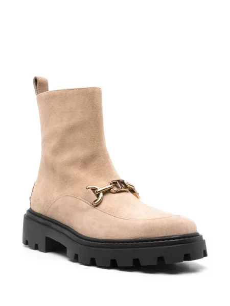 Cizme scurte Tod's din piele de căprioară
