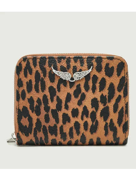 Zadig&Voltaire De piele portofel Mini ZV maro