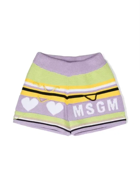Szorty dziecięce Msgm fioletowe