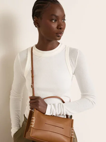 Jw Anderson Kabelka Loafer Small koňaková