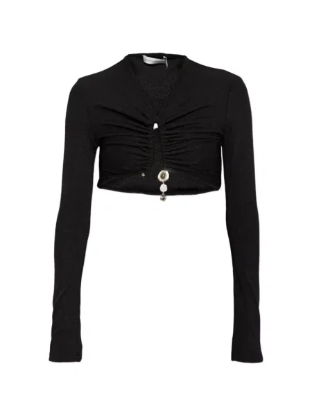 Top Christopher Esber cu volane negru