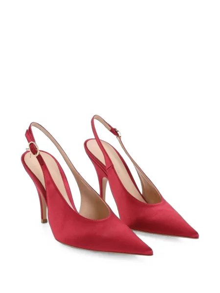 Pantofi cu toc Gianvito Rossi slingback roșu