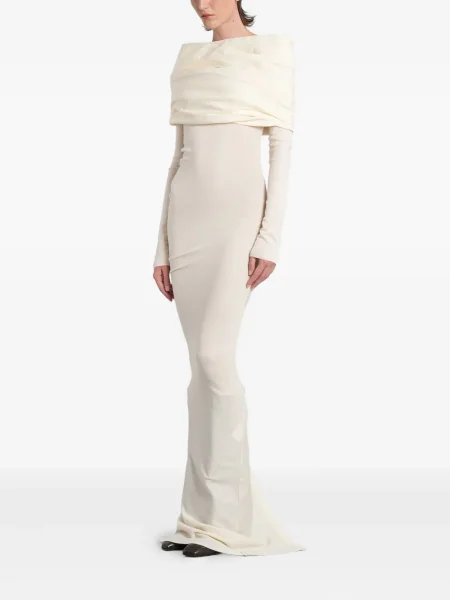 Rochie maxi Entire Studios drapată de costum alb