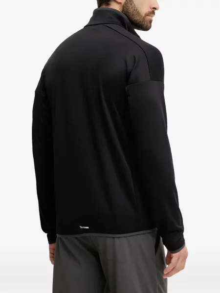 Pantaloni scurți Adidas alergare cu decolteu rotund plasă negru